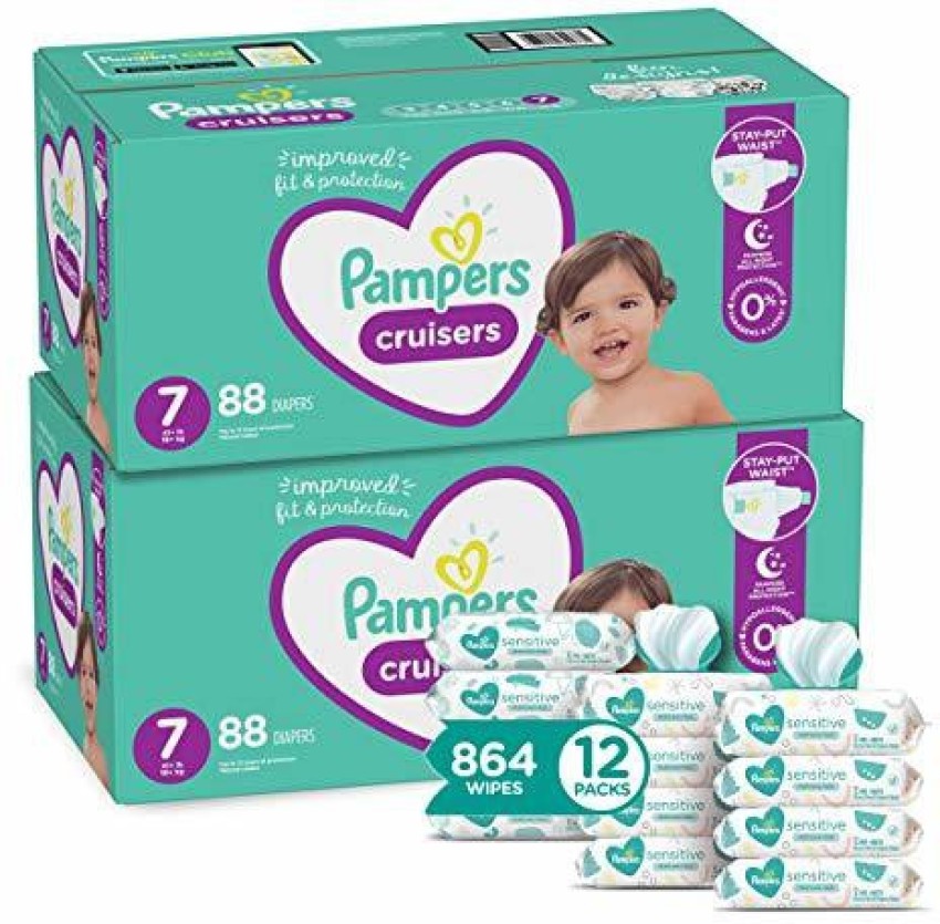 Pampers Cruisers Disposable Diapers, Size 7 - 88 count