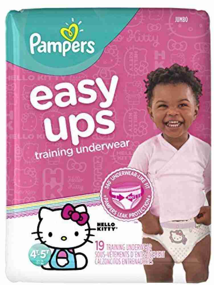 Pampers Easy Ups Training Underwear Girls Size 6 4T-5T 86 Count - 86 ea