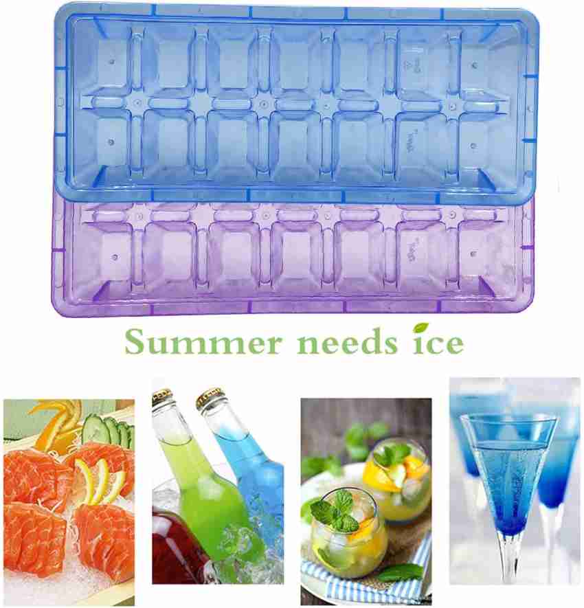 Ice Cube Tray With Lid And Storage Bin For Freezer,36/72 2-3cm Ice