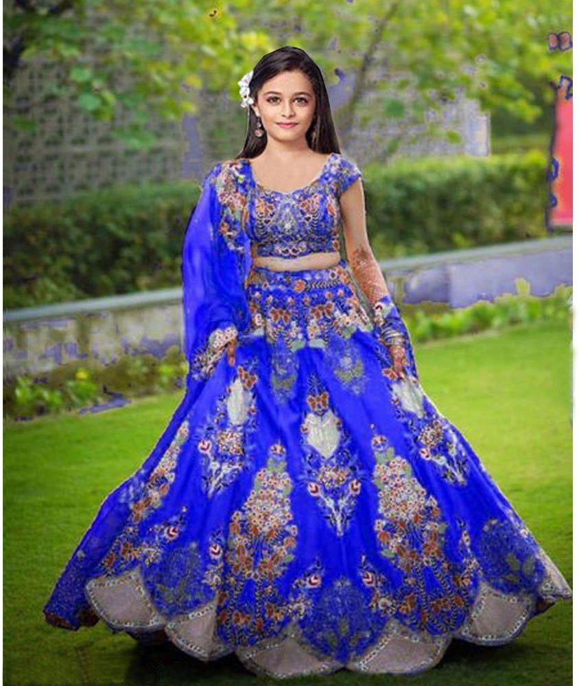 Sandykart Girls Lehenga Choli Ethnic Wear Floral Print Lehenga, Choli and  Dupatta Set Price in India - Buy Sandykart Girls Lehenga Choli Ethnic Wear Floral  Print Lehenga, Choli and Dupatta Set online