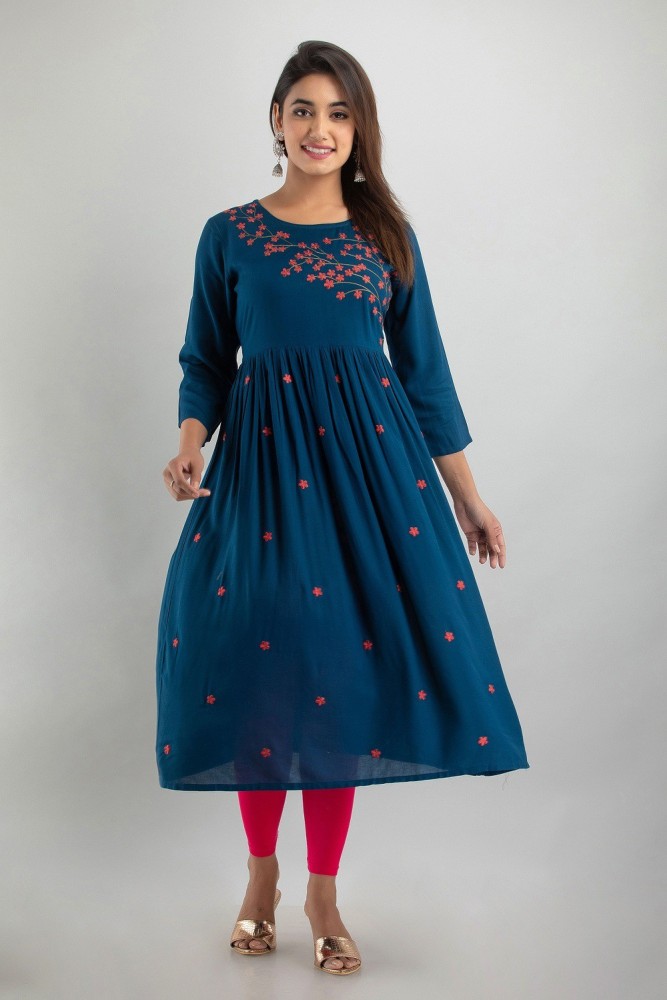 Flipkart flared outlet kurtis