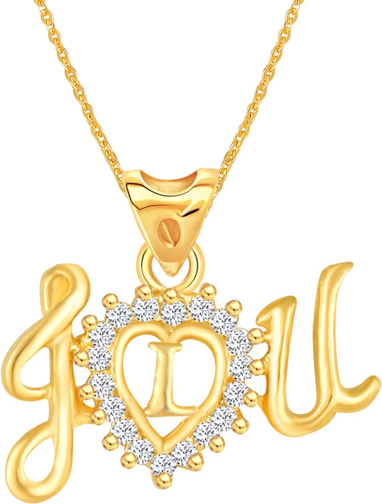 Broken Heart letter M Fashion Jewellery Valentine Gift Alphabet Heart Chain  Necklace pendant for girls women men boys girlfriend Jewellery Gold-plated