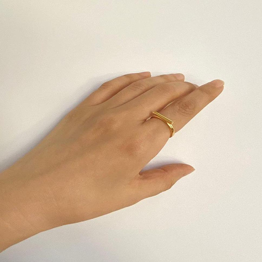 Minimalist discount gold ring