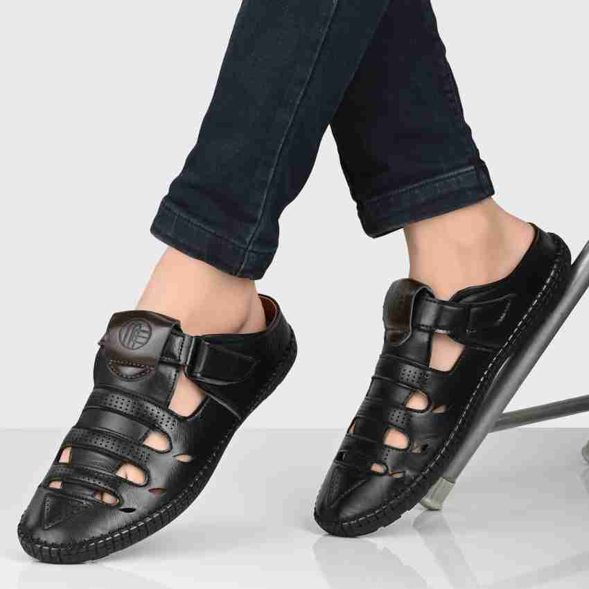 Men's black dress on sale sandals