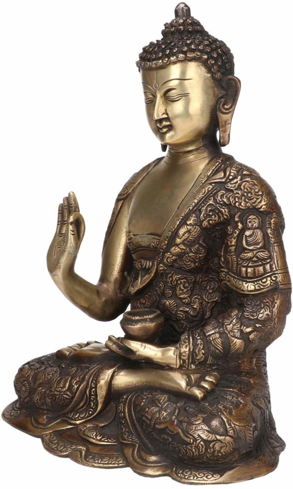 Brass Buddha Vitarka Statue Sculpture Idol