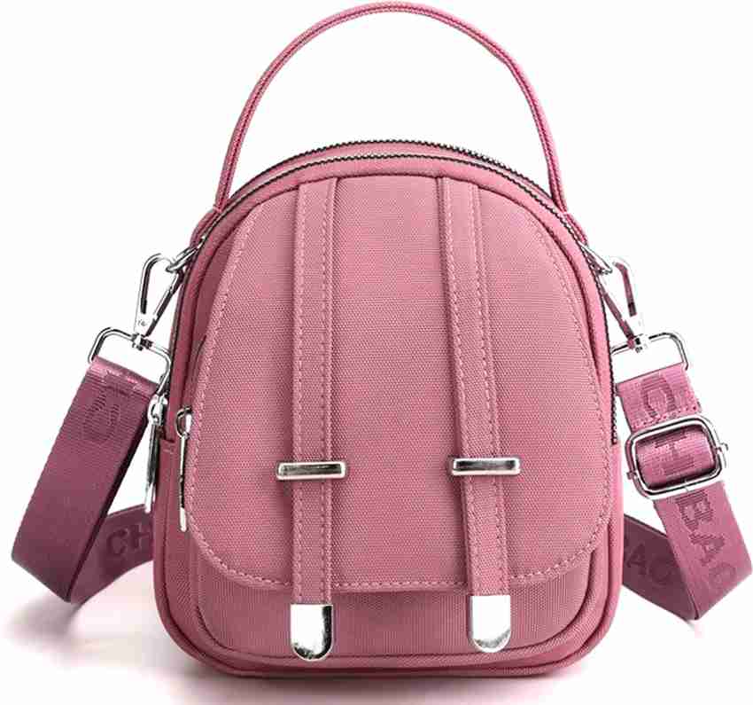 Diva Dale Pink Sling Bag Stylish Trendy Earphone Hole Spacious Travel  Shopping Cross-Body Pink - Price in India