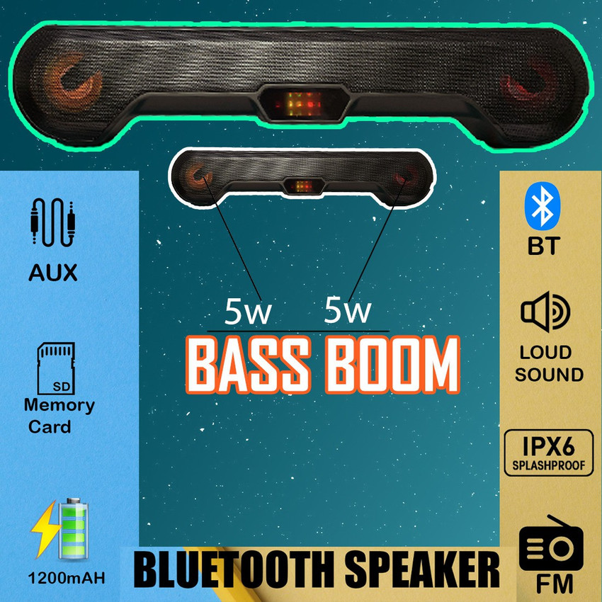 Buy ATSolutions Bluetooth Speaker led Sound Bar TV SD Card Aux