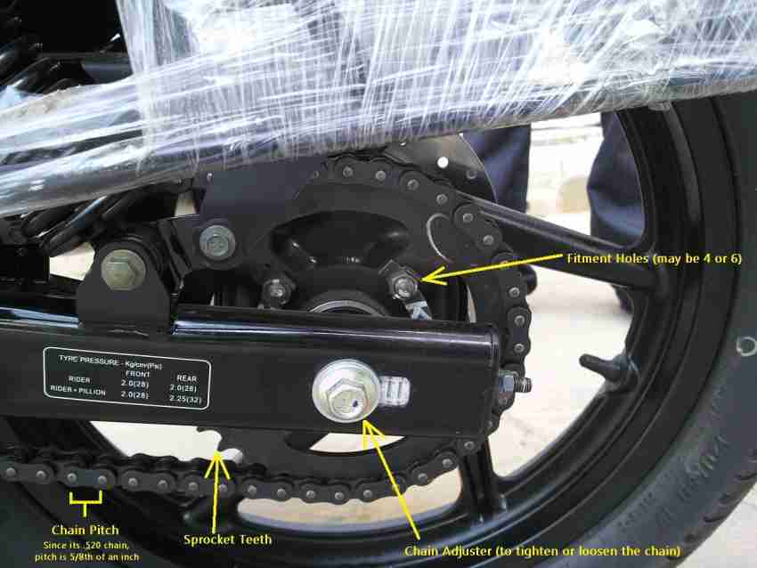 DS Extreme TVS Apache RTR 160 CC 44 Teeth Sprocket Price in India