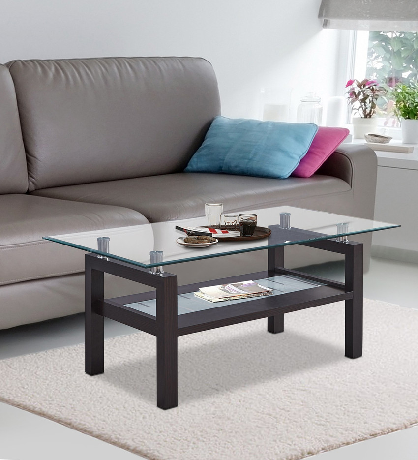 KRIJEN Amaze Glass Coffee Table Price in India Buy KRIJEN Amaze