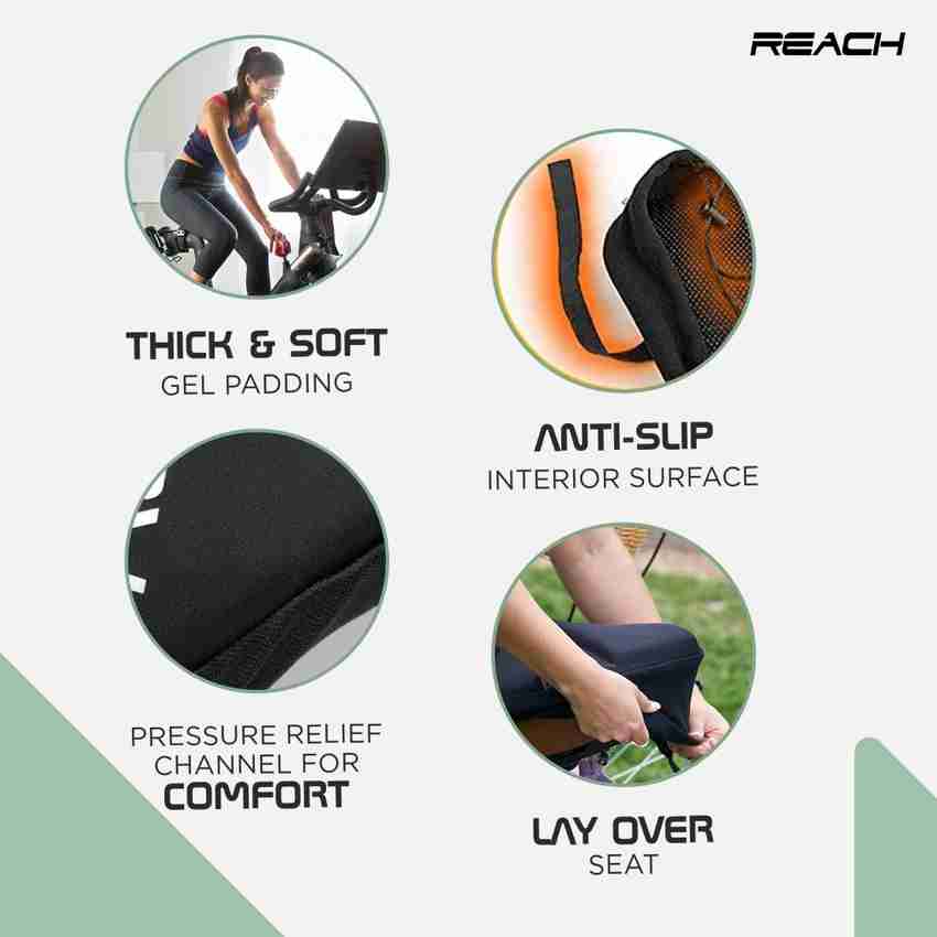 Reach 12mm Thick Silica Gel Seat Cover for Indoor Exercise Bikes Fitness Cycle Saddle Bicycle Seat Cover Free Size Buy Reach 12mm Thick Silica Gel Seat Cover for Indoor Exercise
