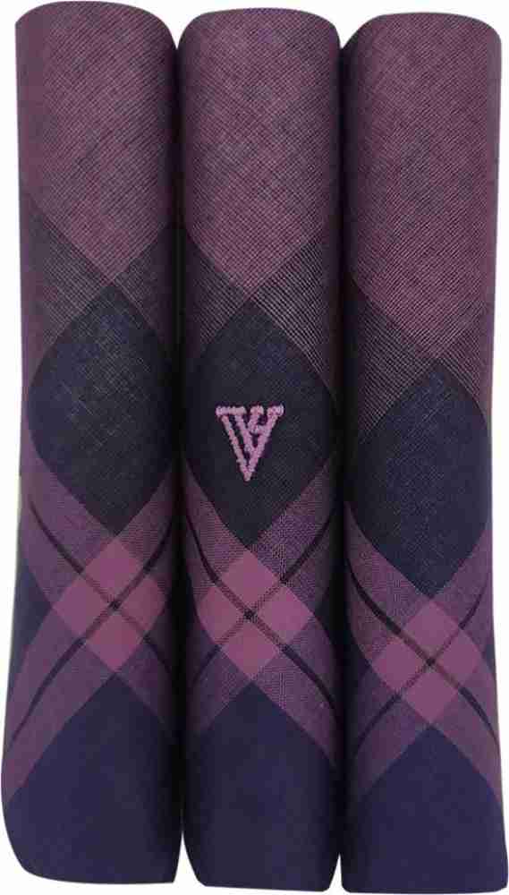 Van Heusen Men's Cotton Colour Border Handkerchief with Brand