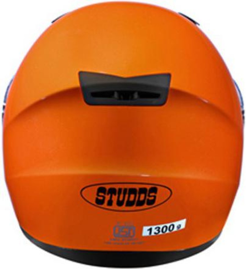 Orange store scooter helmet