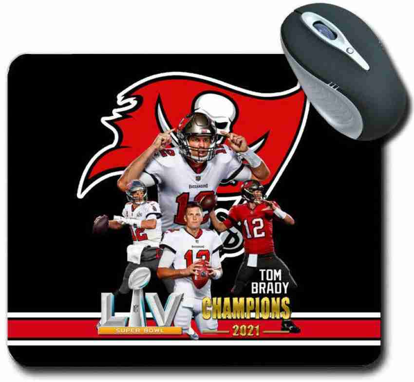 MIKKA 2021 NFL Champions Tampa Bay Buccaneers Tom Brady Mouse Pad
