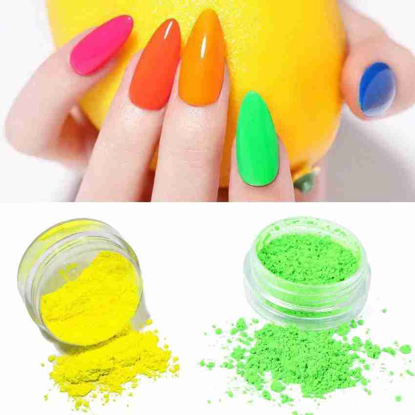 BOZLIN 12 COLOUR PIGMENT NEON POWDER FOR NAIL AND EYES - Price in India,  Buy BOZLIN 12 COLOUR PIGMENT NEON POWDER FOR NAIL AND EYES Online In India,  Reviews, Ratings & Features