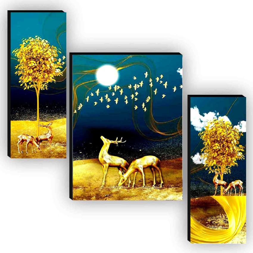 Poster N Frames Set Of 3 modern art Digital Reprint 40.5 inch x 22.5 inch  Painting Price in India - Buy Poster N Frames Set Of 3 modern art Digital  Reprint 40.5