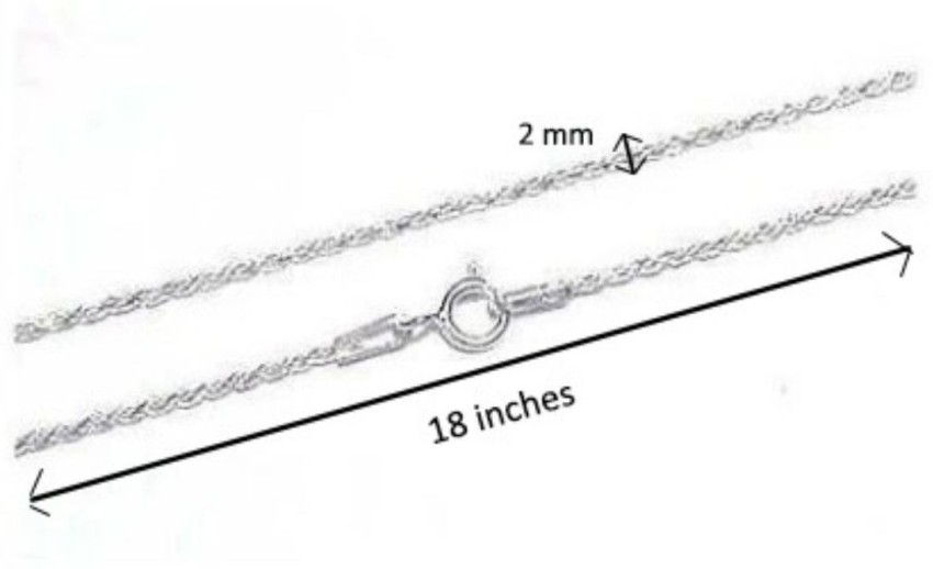 Akshat Sapphire Sterling Silver (92.5% purity) Stylish and Fashionable Fish  Chain Pendant (Pendant with Figaro Chain-22 inches) for Men & Women Pure