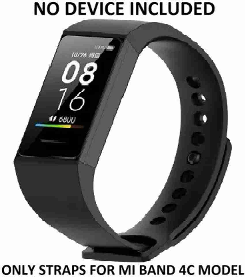 UNQT Pack of 2 Meyaar silicon Straps Xiaomi Mi Band 4C Redmi Smart