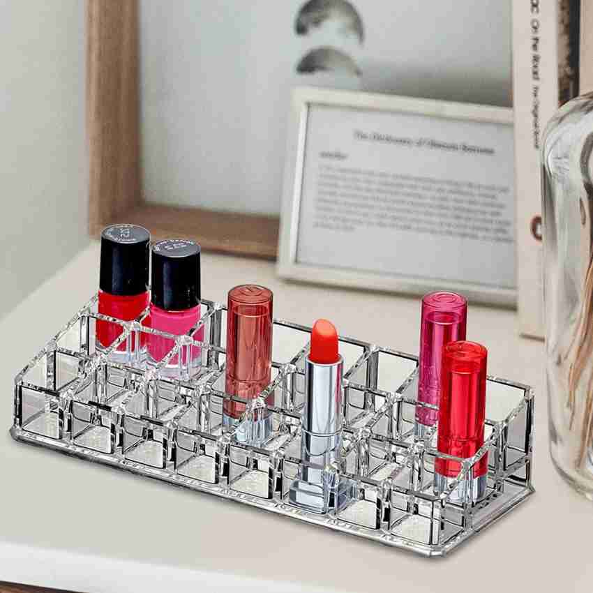 Everbuy Acrylic Lipstick Organizer/Makeup Holder with 24