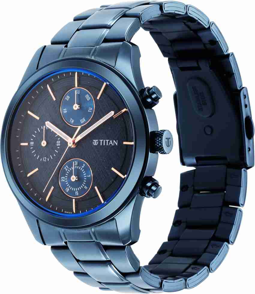 Titan black chain 2024 watches for mens