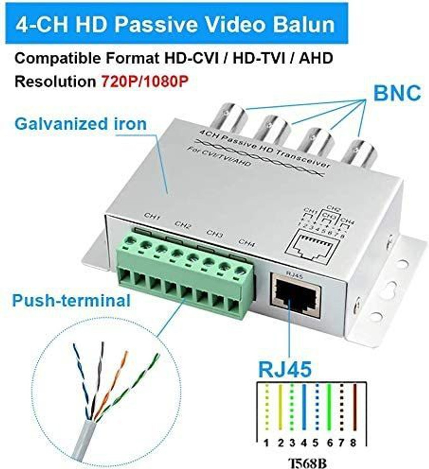 Video balun 4ch 2025