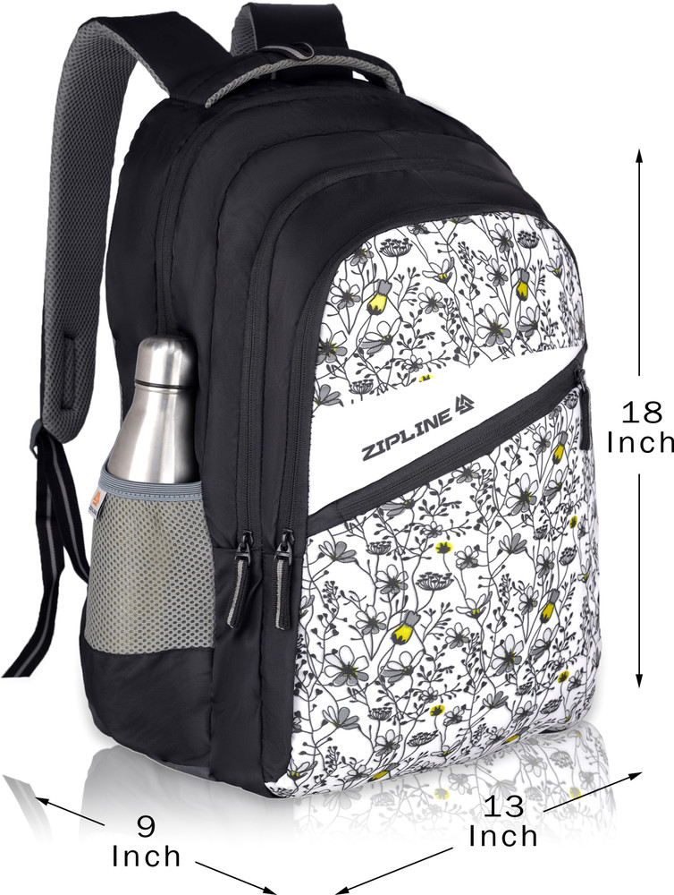 ZIPLINE Bags men Big Storage casual college bags for boys girls 36 L Backpack Black Price in India Flipkart