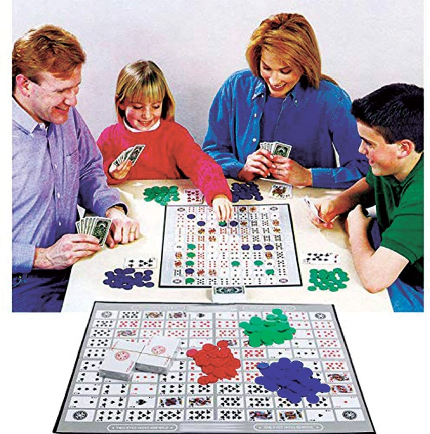 SEQUENCE Board Game An Exciting Game Of Strategy Challenging Card Game for  Ages 7 & Above Strategy & War Games Board Game - Board Game An Exciting Game  Of Strategy Challenging Card