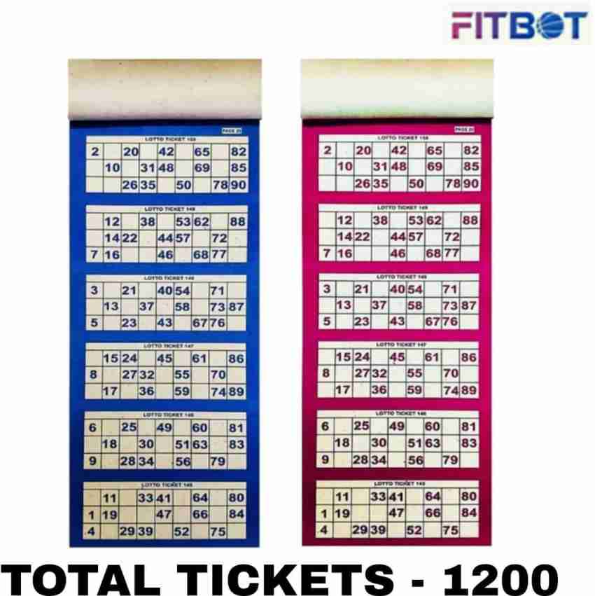 EKTA 600 Tickets Tambola Housie Game for Kids (Multicolour),Pack of 1