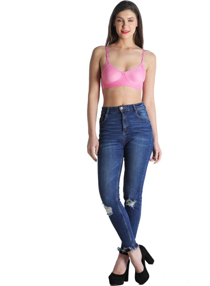 Plain Non-Padded Deevaz Cotton T-Shirt Bra - Pink, For Daily Wear, Size:  34D,36B at Rs 299/piece in New Delhi