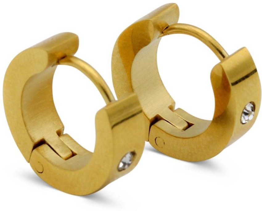 Buy Gold Dangle Drop Hoop Earrings for Women Men Gold Plated Dainty Earrings  Hypoenic CrossLightningLockSpikeHeartStarEvil EyeSnake Online at  desertcartINDIA