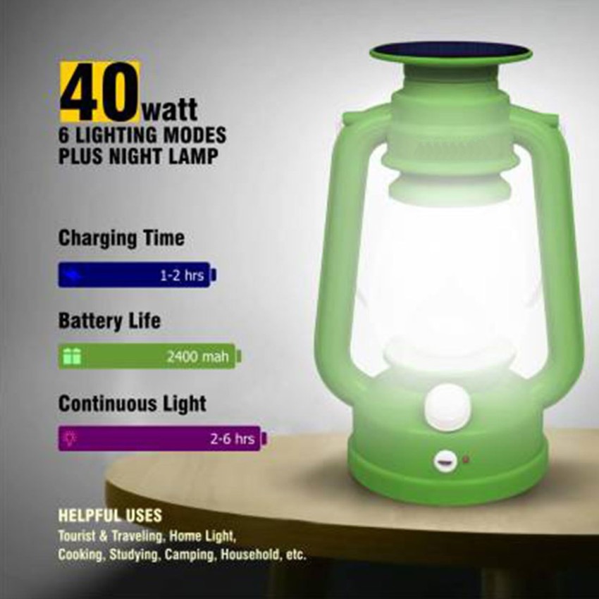 LED Camping Lantern for Power Outages: 3000mAh Solar Rechargeable Lantern  with AA Battery Powered Option & USB Charging Port, Emergency Lamp