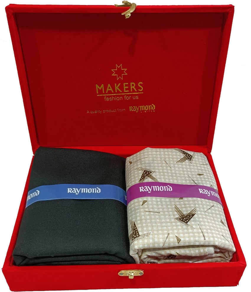 Raymond Stylish Plain Shirting and Trouser Fabric Packaging Type Box