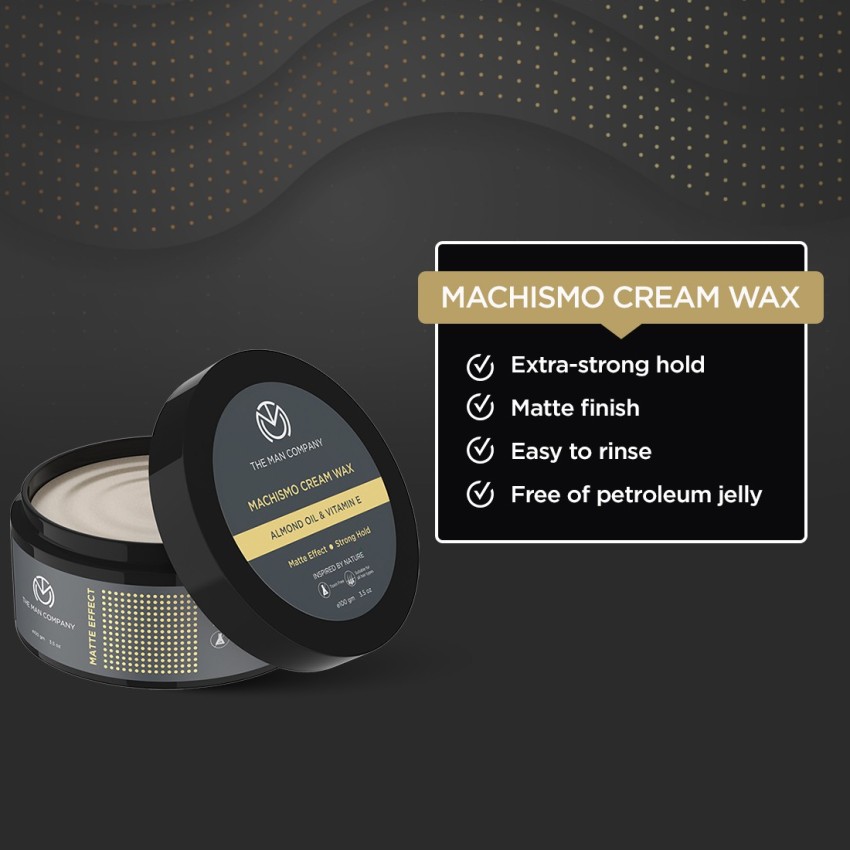 Amazon.com: The Man Company Machismo Stronghold Hair Wax for Men| Stylish  Matte Finish with Volume | Non Sticky - 100gm : Beauty & Personal Care