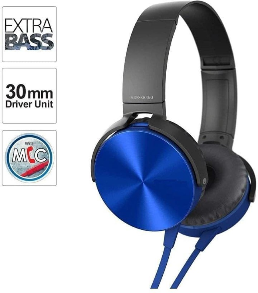 VibeX IVX-586KI-MDR-XB450 | Extra Bass Headphones Wired Headset