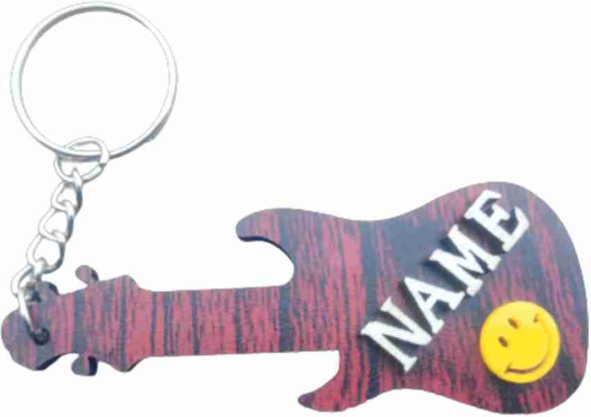 Guitar keychain shop with name editor