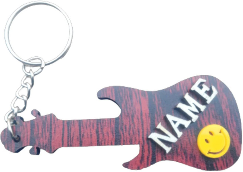 Guitar keychain new arrivals with name