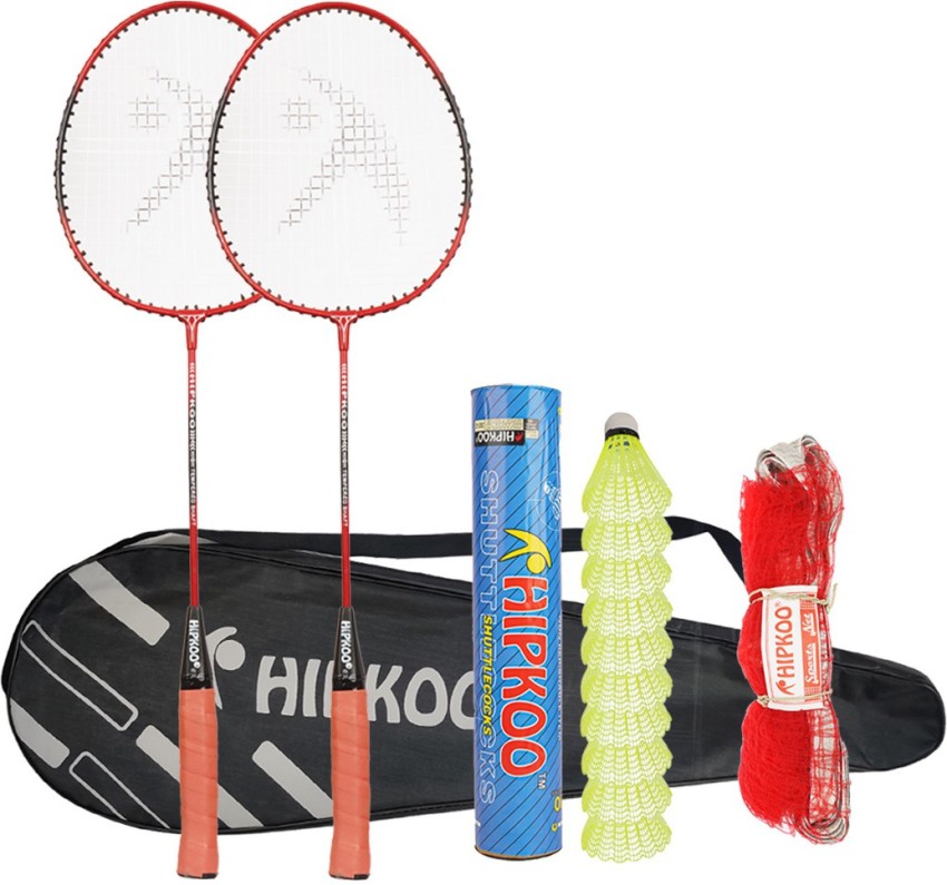 Hipkoo Sports ENTIRE (2 Racket, Pack Of 10 Shuttlecocks and Net