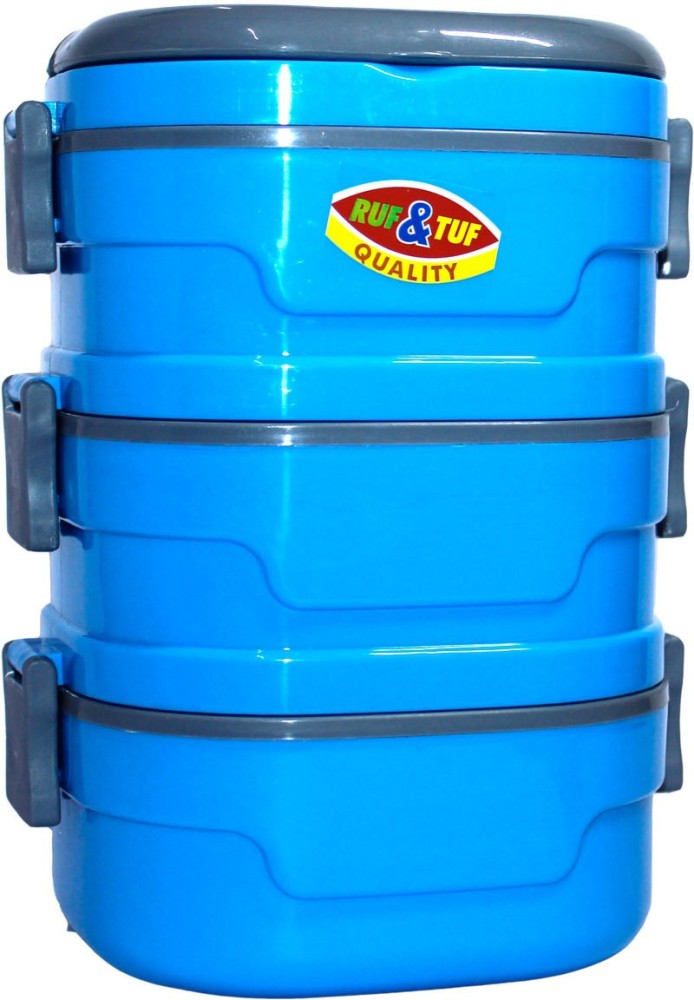 Topwere Topware Blue Colour Fabric Bag & Easy to Carry Containers Lunch Box  3 Containers Lunch Box (750 ml, Thermoware)