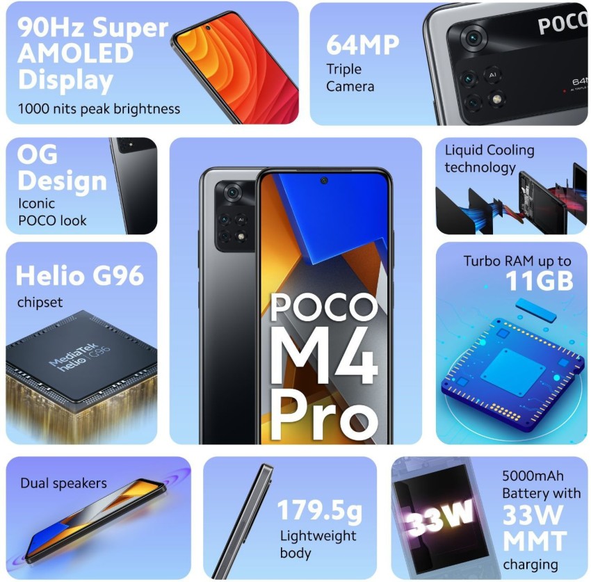 Xiaomi Poco M4 Pro 5G 64GB Unlocked 21091116AG Power Black New Open Box  G309 at Rs 8000, Graphics Card in New Delhi