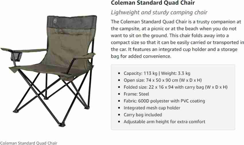 Coleman standard top quad chair