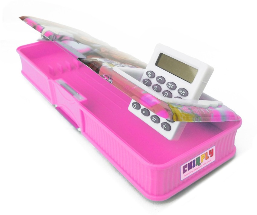 CHIRPLY Magnetic Pencil Box with CALCULATOR for