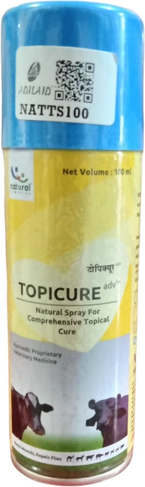 ADILAID Topicure Advanced Natural Spray for Comprehensive Topical Cure 100 ml Pet Coat Cleanser