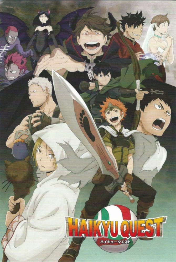 Anime Haikyuu Poster Vintage, Anime Poster Haikyuu Wall