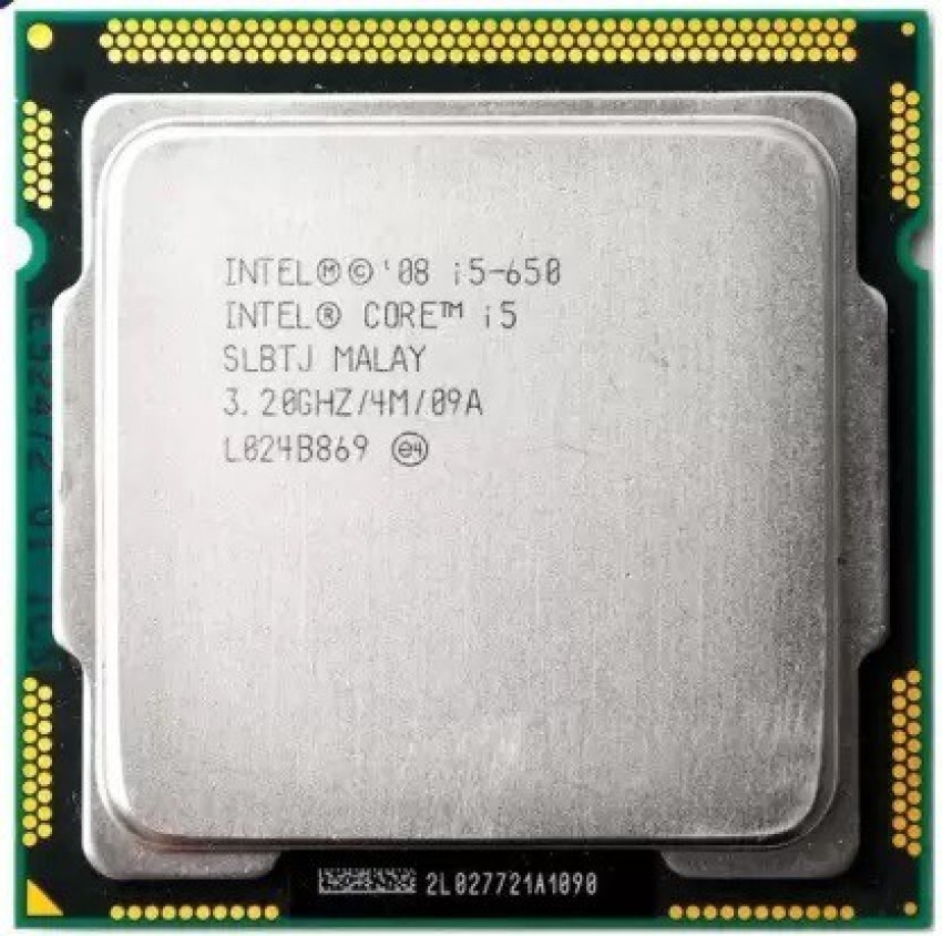 3.2 GHz LGA 1156 Intel Core i5-650 For H55 Motherboard 1st Generation Processor - : Flipkart.com