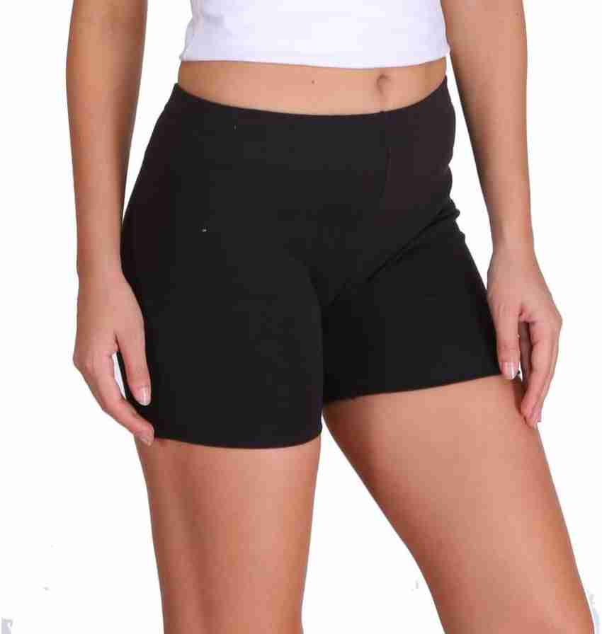 Black biker shorts shop cotton