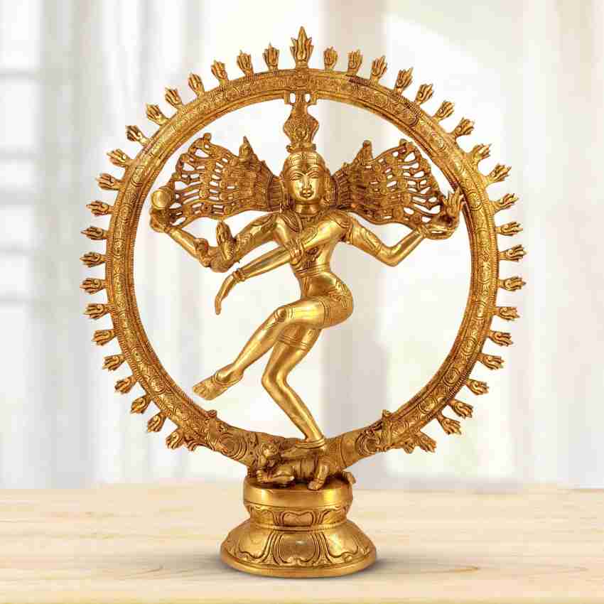 Bhunes Brass Antique Natraja Murti, Hindu God Shiva Idol, Brass Nataraja  Statue, Shiva Nataraja Statues, Dancing Nataraj, Hindu Dance God, Natraj  Brass Sculpture