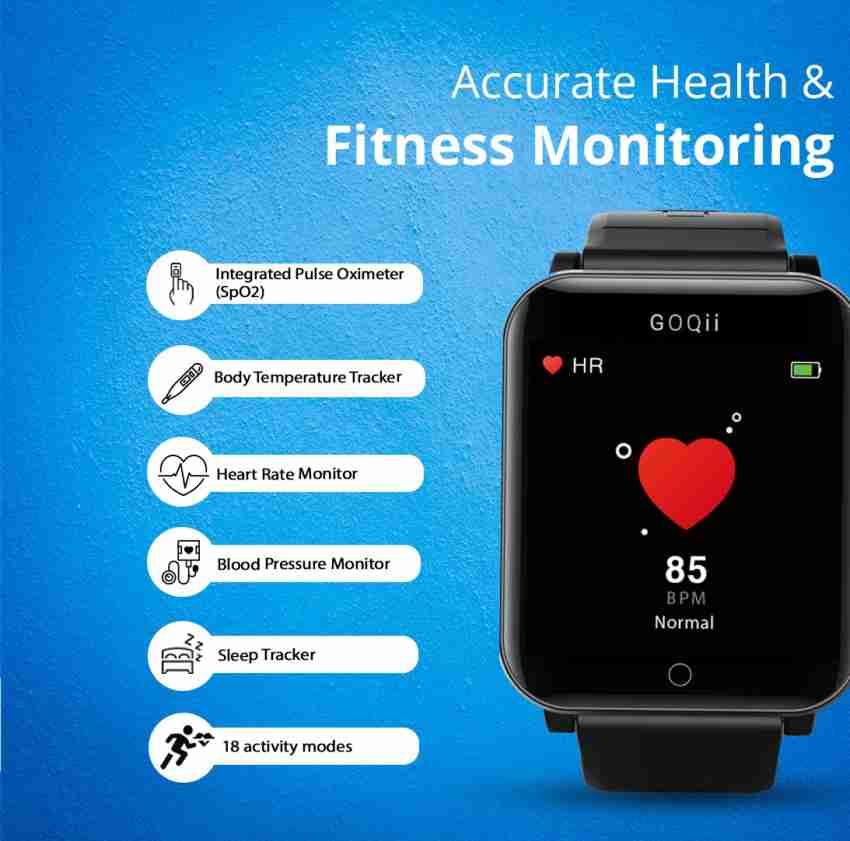 GOQii Smart Vital Fitness SpO2  Review, body temperature & blood pressure  tracker (Price in India) 