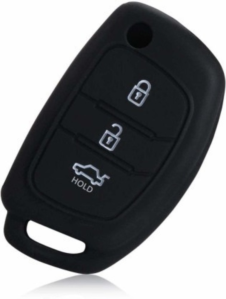 ELECTRIBLES Silicone Key Cover for Hyundai Grand I10 2 Button Remote Key