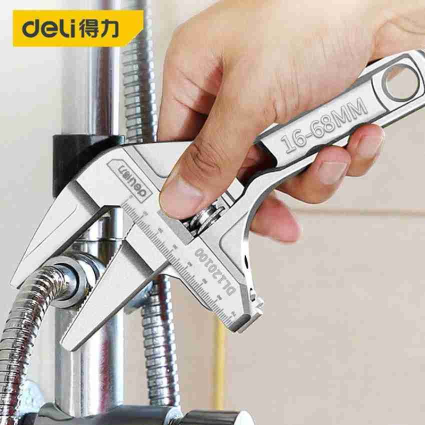 WPYYI Adjustable Wrench Large Opening Spanner Aluminium Alloy Key Universal  Pipe Wrench Hand Tools for Repair Faucets Bathroom (Size : ARC) :  : Home Improvement