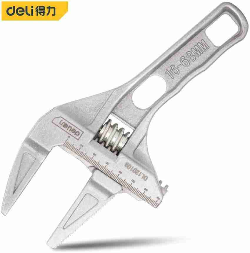 WPYYI Adjustable Wrench Large Opening Spanner Aluminium Alloy Key Universal  Pipe Wrench Hand Tools for Repair Faucets Bathroom (Size : ARC) :  : Home Improvement