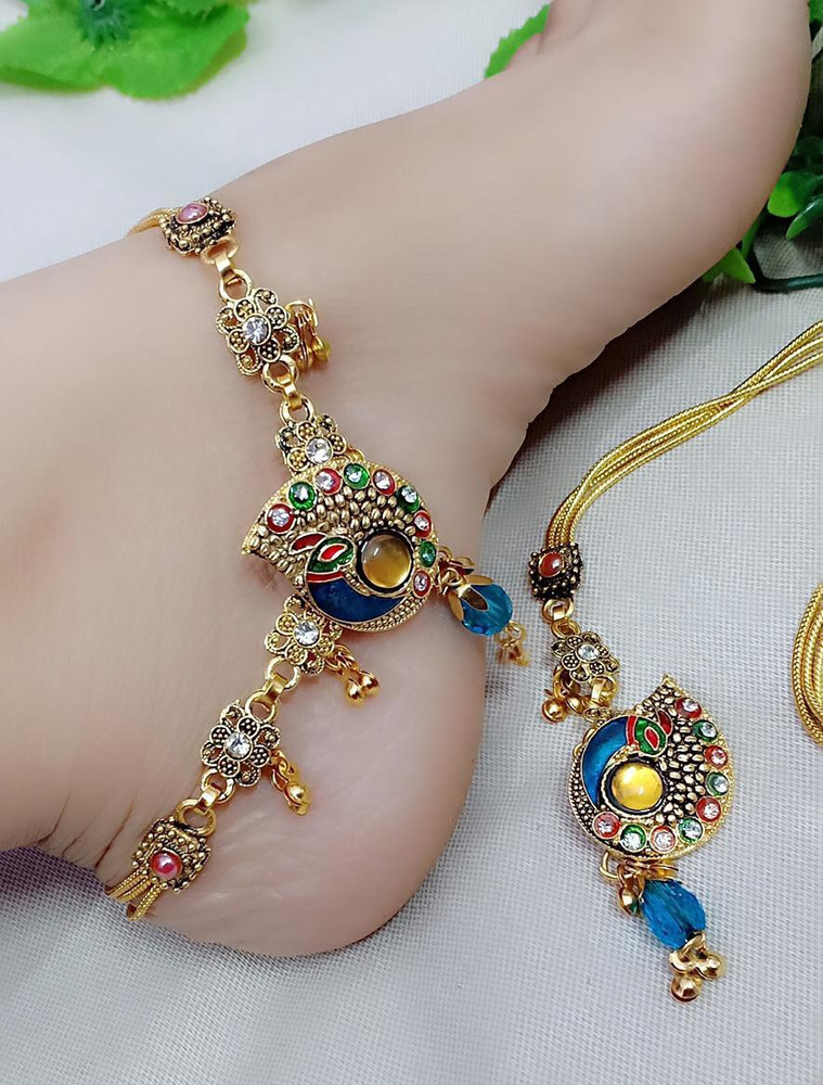 Gold store anklets flipkart
